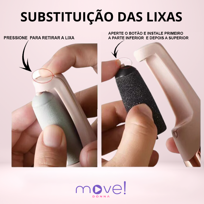 [QUEIMA DE ESTOQUE] - Miss Sally® - LIXA ELÉTRICA e ESFOLIANTE para os Pés / (PDD01)