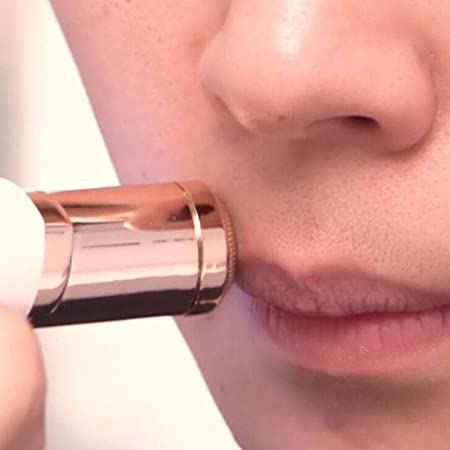 [EM LIQUIDAÇÃO] - Batom Depilador Portátil - 2 em 1 APARADOR E REMOVEDOR de Pêlos Facial / (PDD03)