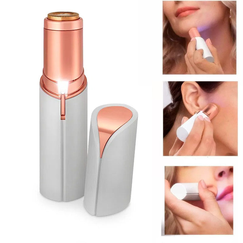 [EM LIQUIDAÇÃO] - Batom Depilador Portátil - 2 em 1 APARADOR E REMOVEDOR de Pêlos Facial / (PDD03)
