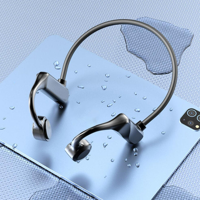 [LIQUIDAÇÃO] - EASYPHONE 5.1® - Fone de Ouvido por Condução Óssea Bluetooth Resistente à Água / (PDD40)